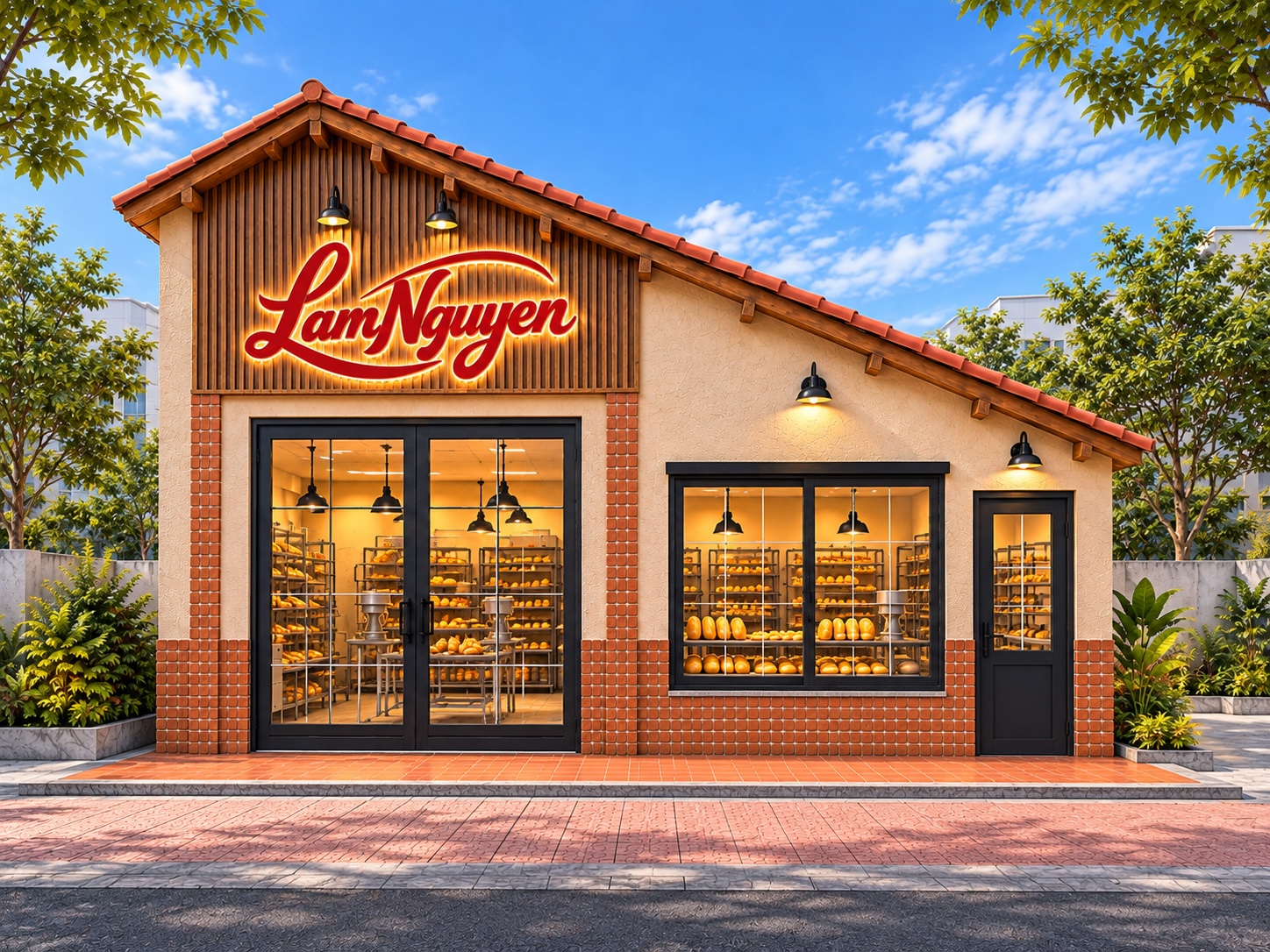 Mặt tiền cửa hàng Lam Nguyen Bakery